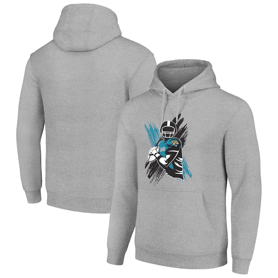 Men jacksonville jaguars grey 2024 NFL hoodie